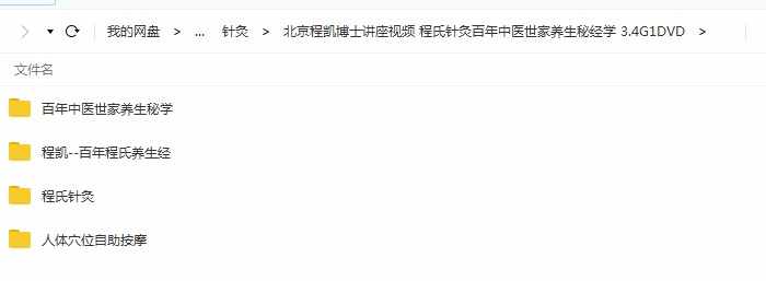 程凯讲座视频秘学教程程氏针灸按摩养生全集教程百年