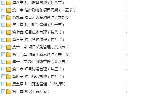 2018 PMP项目管理考试认证培训视频教程项目经理入门到精通PMBOK6