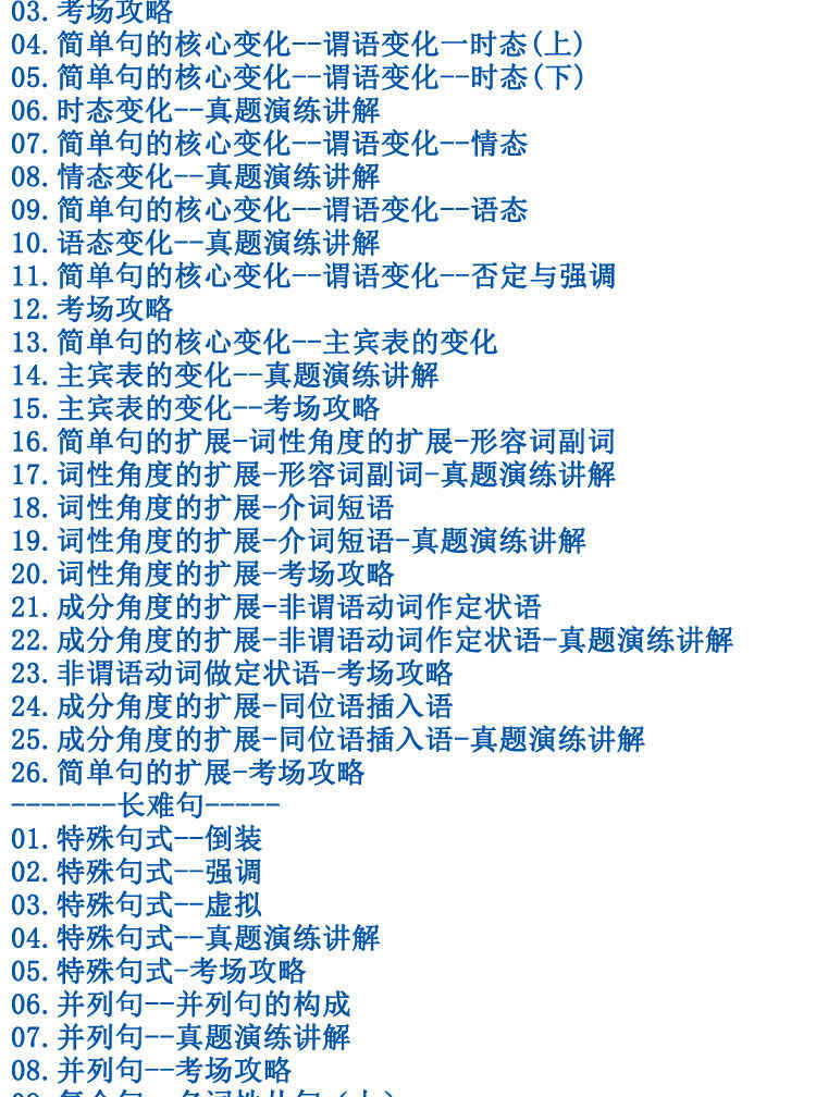 小学入门初中高中大学英语语法视频全套教程大全音标词汇口语教学