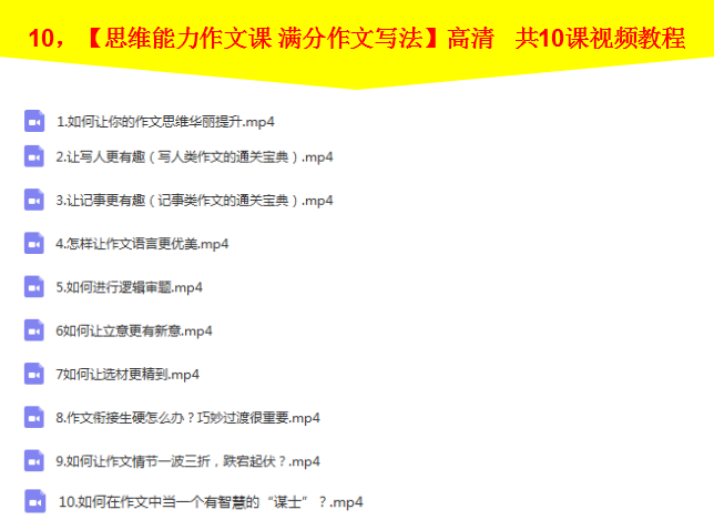 小学作文视频教程一二三四五六年级写作技巧培训辅导教学作文培训