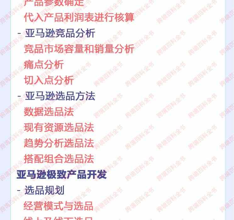 亚马逊运营爆款选品视频教程Amazon跨境电商开店产品开发培训课程