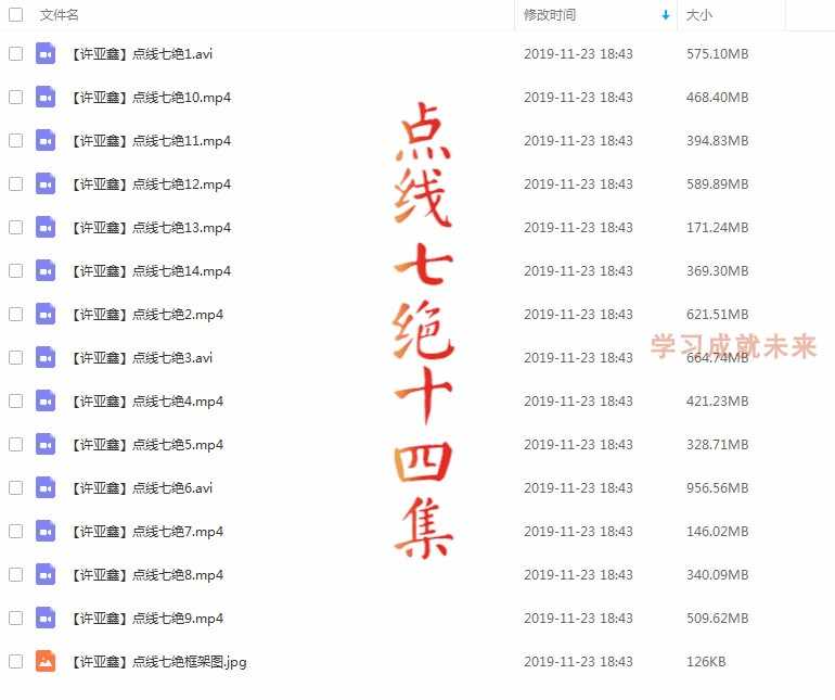 许亚鑫五道技法 六脉真言 点线七绝 全新蓝光加强版 精品视频教程