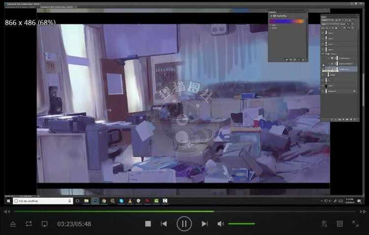 Atey Ghailan简洁色块化的原画视频教程厚涂卡通角色场景自学课程