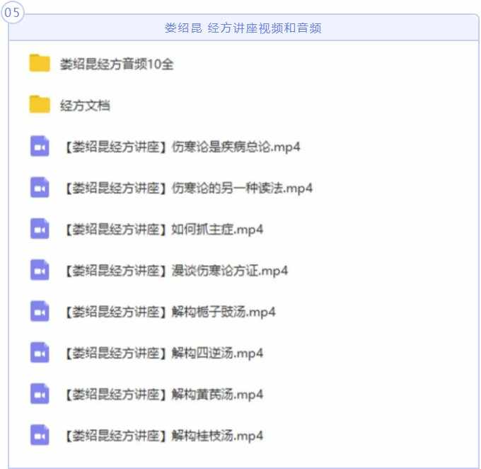 【中医经方系列】黄熙黄煌刘方柏娄绍昆鲍艳举 经方视频教程大全