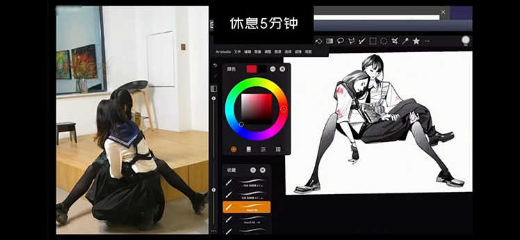 21年人物速写课程速写色彩合集角色设计手绘绘画画集中文视频教程