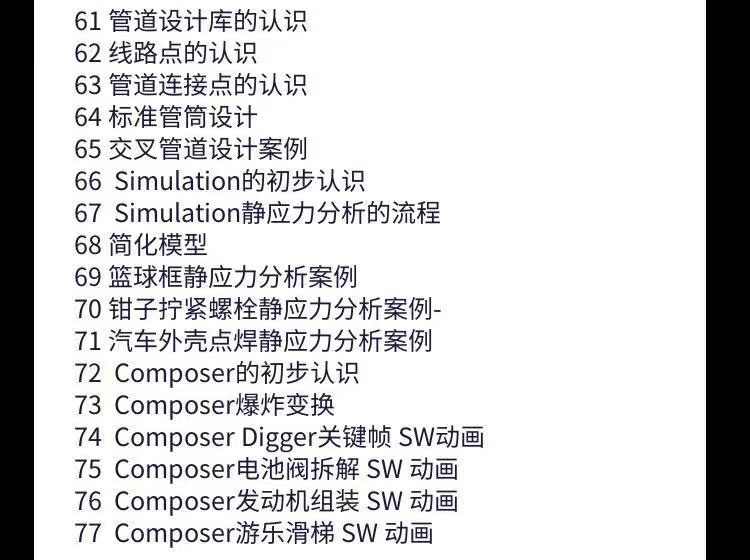 solidworks自学教程2016 2018 2020中文版全套视频电子版视频教学