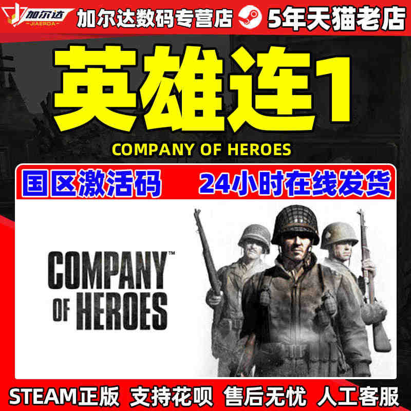 正版PC中文游戏正版 steam 英雄连1 Company of He...