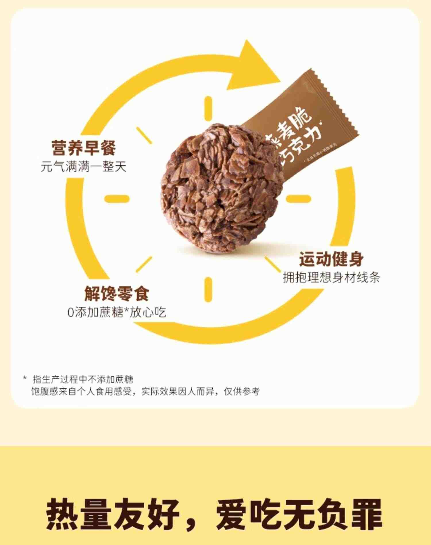 【K姐推荐】因微纤维燕麦巧克力可可脂低温烘焙零食【5件起拍】