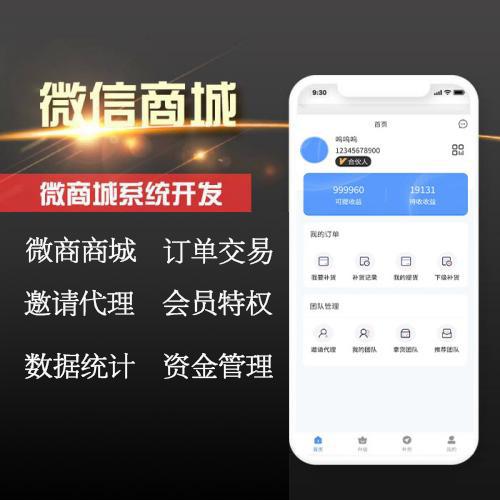 微商城系统开发交易代理广告会员h5搭建可二次开发成品源码搭建定制 