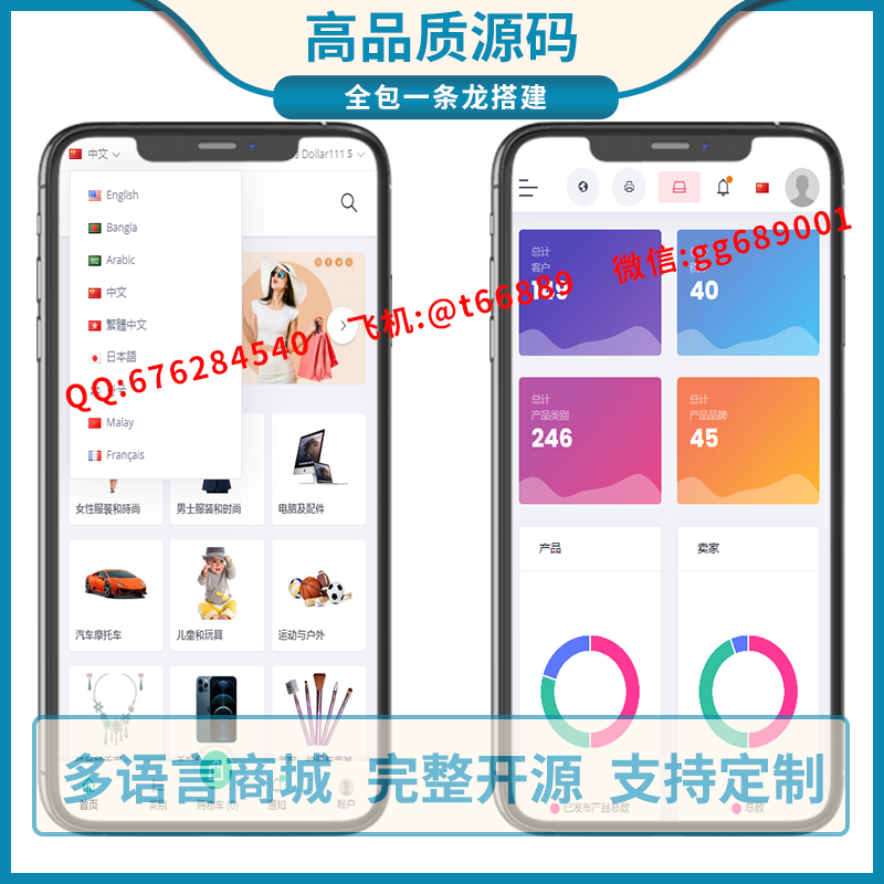 多语言切换海外跨境商城，产品库，虚拟订单，虚拟用户，仿亚马逊源码，货贷商城系统，提货进货商城