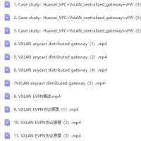 华为VXLAN EVPN培训视频教程【共19集】...