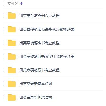 田英章书法视频，田英章硬笔(楷书+行书)专业教程书法讲座