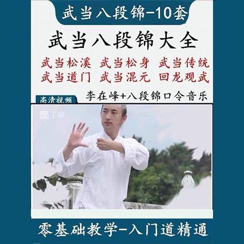 李在峰八段锦教学视频大全道家八段锦武当八段锦太极八段锦混元桩