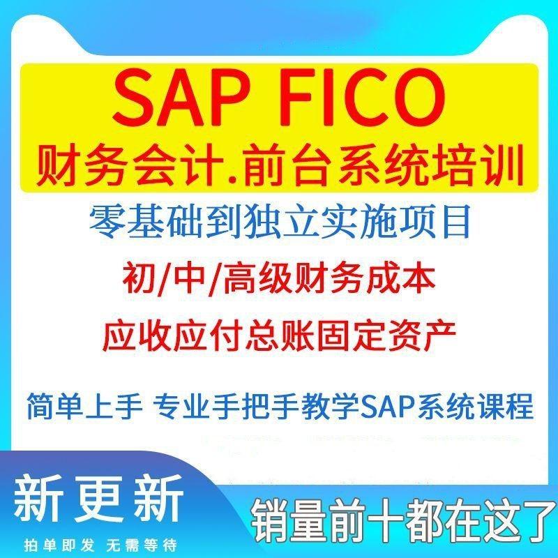 SAP会计实操视频教程SAP财务会计培训SAP FICO操作课程