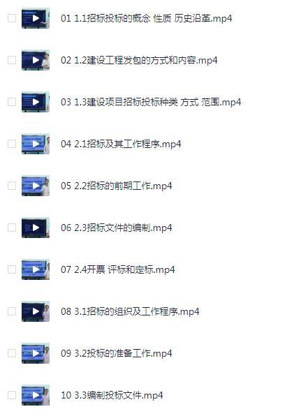 自考 06289工程招标与合同管理  精讲视频课程