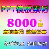 ppt模板极简约商务工作汇报答辩教学课件卡通素材动态版高级感端