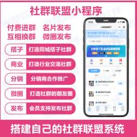 社群联盟人脉小程序微群人脉大师加群换群微群系统搭建服务
