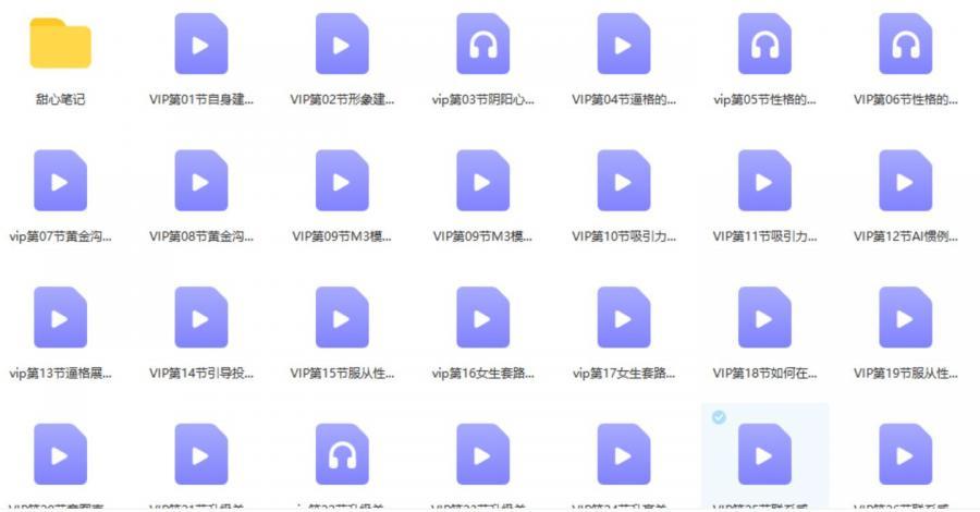 [3.4GB]山本教育《甜心vip课堂》百度云下载