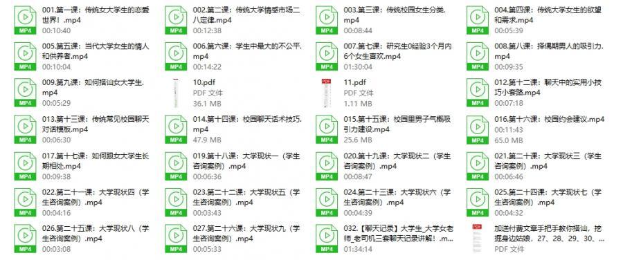 【1.7GB】天边的老白《爱上大学生》