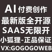 【正版授权】小狐狸AI付费创作系统V2.9.9最新版全开源代码官方授权SAAS无限多开平台