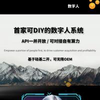 AI数字人系统，硅基二开效果max 坑位贴牌无限商家