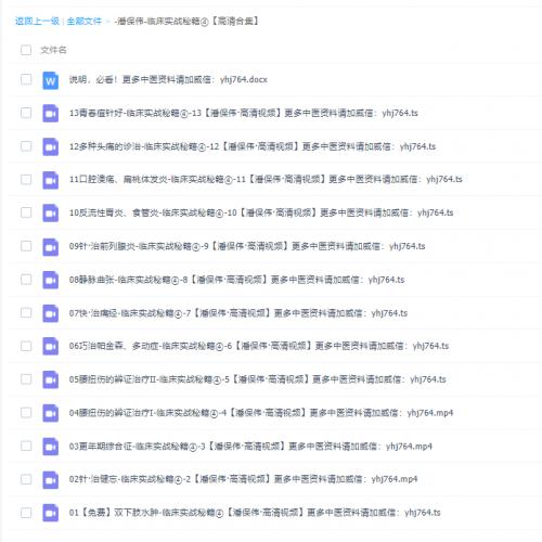 2020年潘保伟老师针灸临床实战秘籍第四季13讲高清完整视频课程