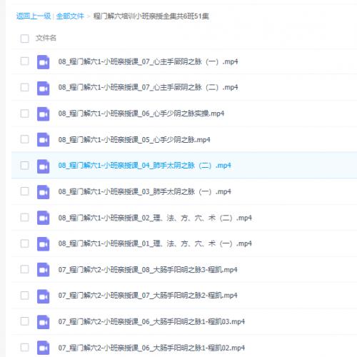 2015年程氏程门解经取穴六期视频课程大合集49.52G教程 医弘馆