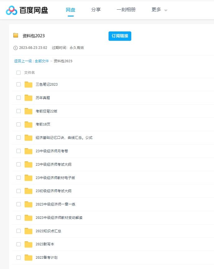 2023中级经济师电子版资料合集 百度云盘