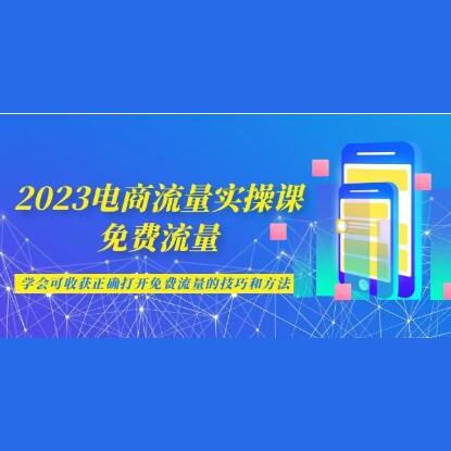 《淘宝电商流量实操课》获取免费流量技巧和方法