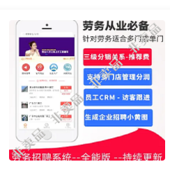 【最新】劳务公司招聘系统+4插件