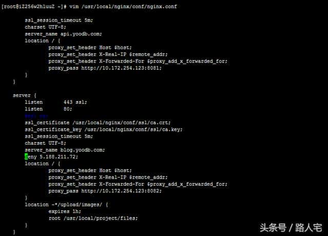如何修改Nginx配置以实现屏蔽特定网址？