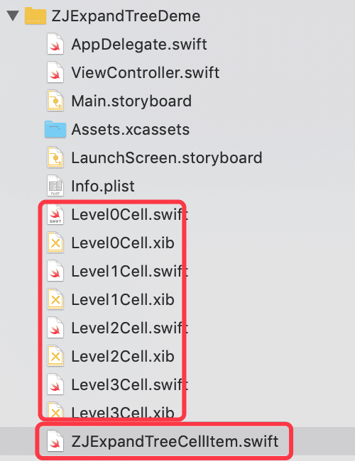 Ios Swift Tableview实现树形结构列表 开展收起动画 支持无限层级 送码网